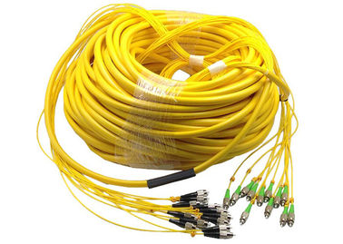 FC APCの1310/1550NMの波長への黄色い単一モード繊維のパッチ・コードFC UPC