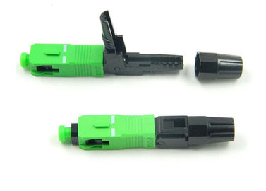 SC/APCの光コネクタの緑色1000は耐久性の高い耐久性を時間を計ります